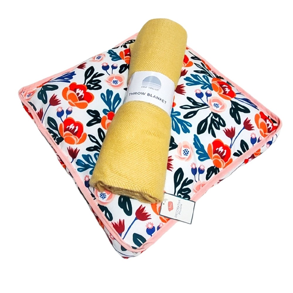 Decorative Pillow  & Throw Blanket